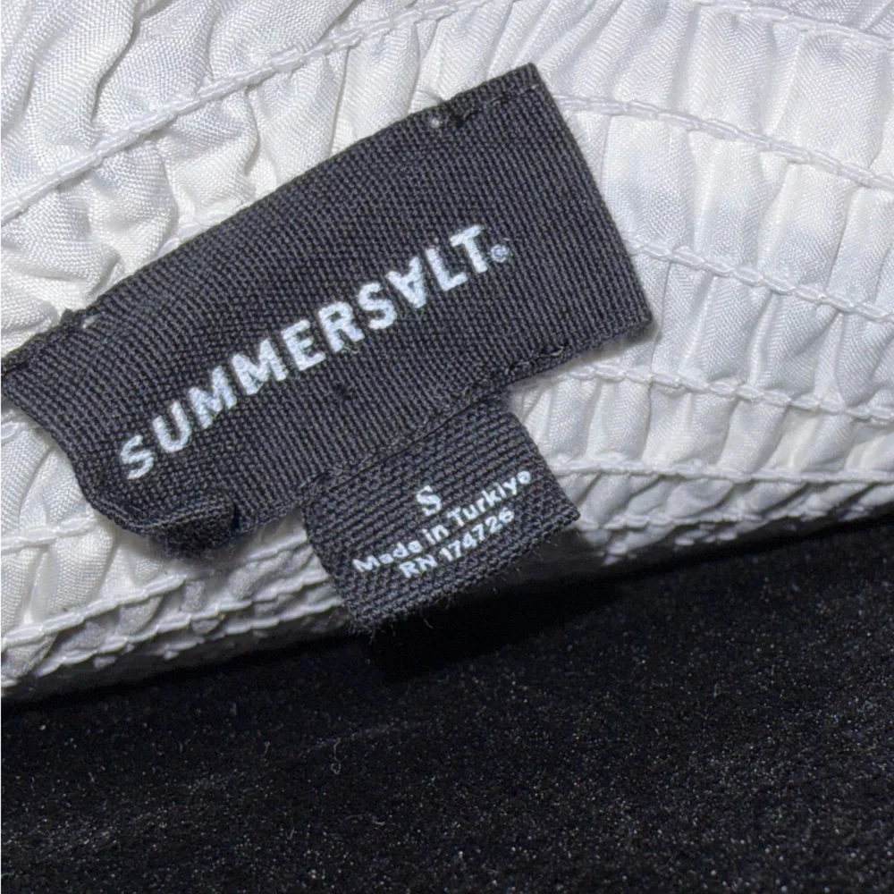 NWOT-Summersalt Green and White Striped Smocked Maxi Dress - Picture 8 of 8